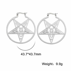 Aros Baphomet -Full acero - tienda online
