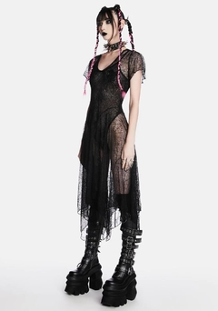 Vestido Deadly Departed Spiderweb - Dollskill en internet