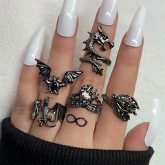 Set Anillos Dragon - x5 anillos