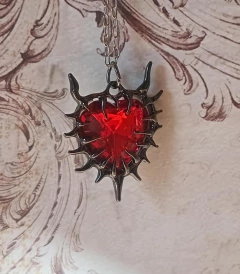 Spiked Heart Peltre- Acero - Psycho Killer