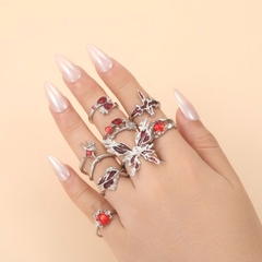 Set de anillos Liquid Hell x8