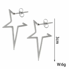 Aros Broken Star - ACERO - tienda online