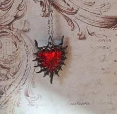 Spiked Heart Peltre- Acero - tienda online