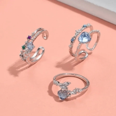 Set anillos x3 fairy/y2k - comprar online