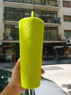 Vaso Starbucks Origina Verde Fluo Mate