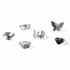 Set de Anillos Gothic x 6 - tienda online
