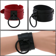 Muñequera Argolla II Rojo-Negro - comprar online