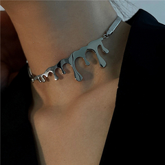 Choker Drip - Acero - comprar online