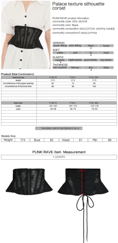 Corset Underbust Mesh - Punk Rave en internet