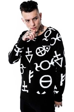 Sweater Symbols Killstar. Unisex - CTZ 47 - tienda online