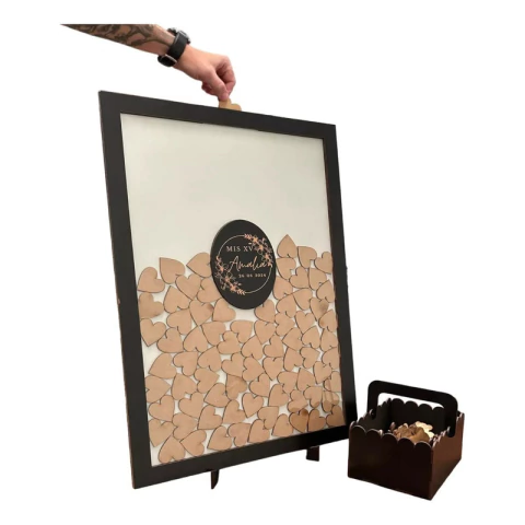 Souvenir Cuadro De Firmas 40x30cm - Ideal Para Eventos