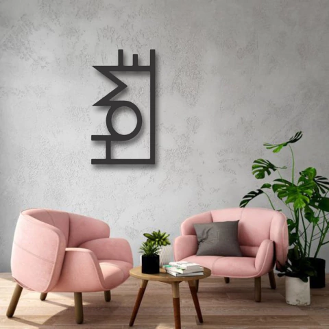 Cuadro Artesanal Palabra Home Calado En Mdf - 60x28cm - comprar online