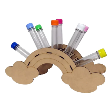 Porta Arcoiris + 20 Tubos Golosineros Fibrofacil Candy Cumple - comprar online