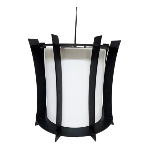 Lampara De Techo Colgante Vintage Fibroplus Retro Fibroplus