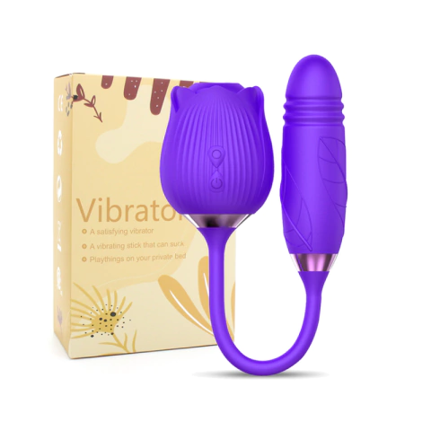 ROSA SUGADOR VIBRADOR VAI E VEM 7633 - comprar online