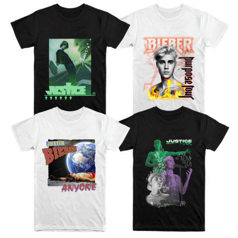 REMERAS JUSTIN BIEBER - 31 DISEÑOS - comprar online
