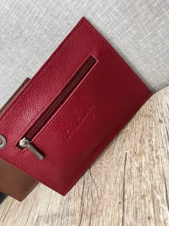 Carteira Nina Couro Ilhose - NinaCereja