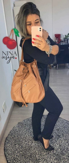 Bolsa e Mochila Saco Ziper Jeans