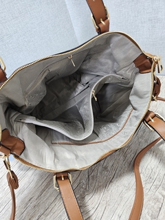 Bolsa Jeans Grande Dourada - NinaCereja