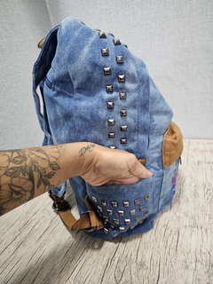 Mochila Jeans Mosaico - loja online