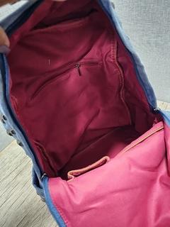 Mochila Jeans Mosaico - NinaCereja