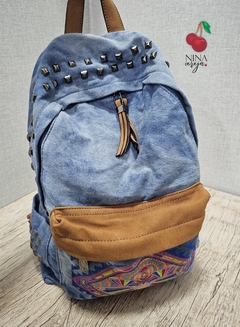 Mochila Jeans Mosaico na internet