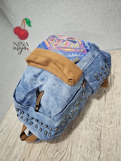 Imagem do Mochila Jeans Mosaico