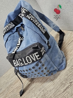 Mochila Jeans Love na internet