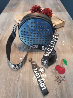 Bolsa Jeans Love Redonda na internet