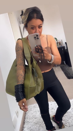 Bolsa Saco Style em Couro