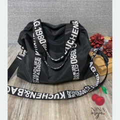 Bolsa Nylon Grande Escrita na internet