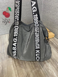 Bolsa Nylon Grande Escrita