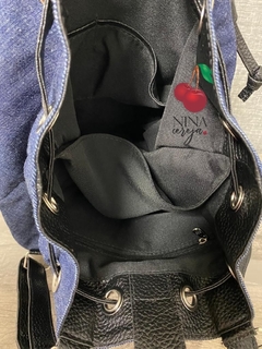 Bolsa e Mochila Saco Ziper Jeans