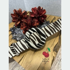 Cinto Couro Animal Print