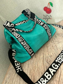 Bolsa Nylon Grande Escrita - NinaCereja
