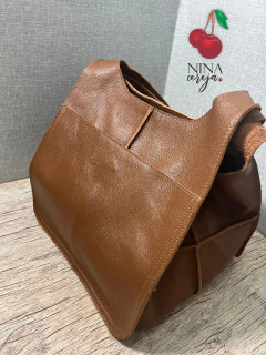 Bolsa Saco Style em Couro - NinaCereja