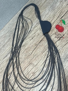 Colar Longo Couro - NinaCereja