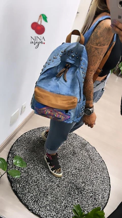 Mochila Jeans Mosaico - comprar online