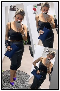 Bolsa Clutch Transversal Jeans na internet