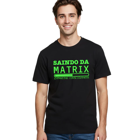 CAMISETA SAINDO DA MATRIX VERDE FLOURESCENTE - comprar online