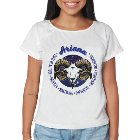 CAMISETA FEMININA ARIANA - SIGNO ÁRIES