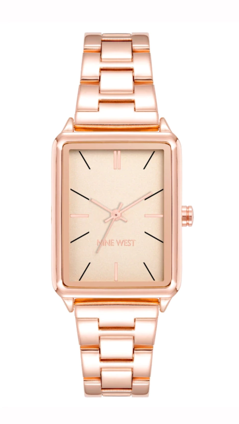 Nine west women’s bracelet watch rose gold (NW/2808RGRG)