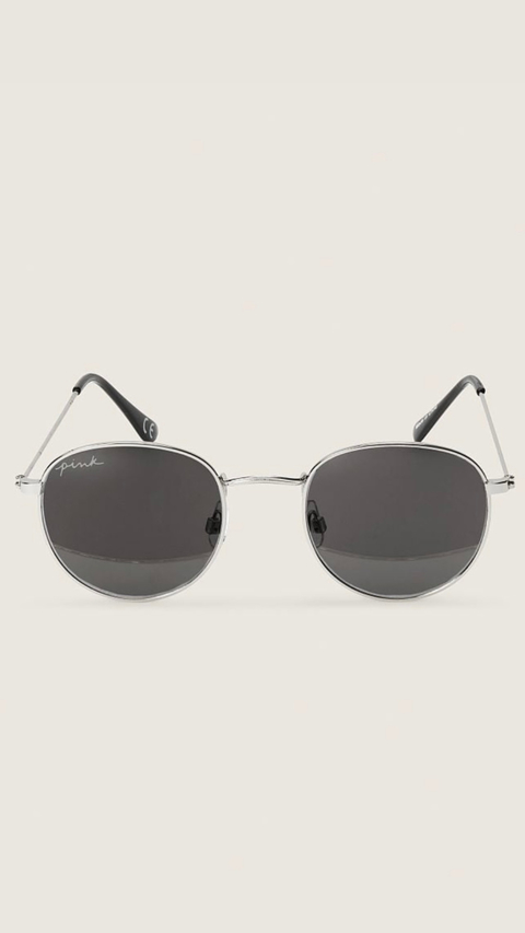 Round metal sunglasses silver