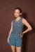 Regata Cropped Tule Bambi Azul