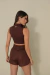 Top Cropped River Couro - Alette Fitness