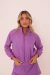 Novo Corta-vento Cropped Violeta - comprar online