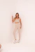 Legging Cigarrete Canelada Bege - comprar online