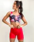 Short burpee vermelho