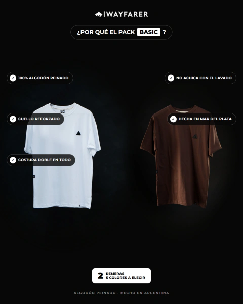 Pack x2 Remera Basic