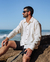 Camisa de lino manga larga color off white1